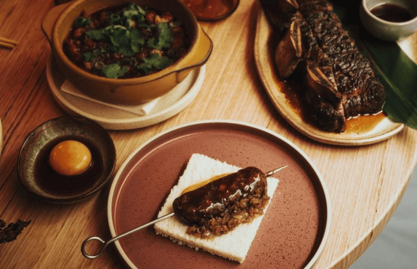 Menu Items at King Clarence Sydney.